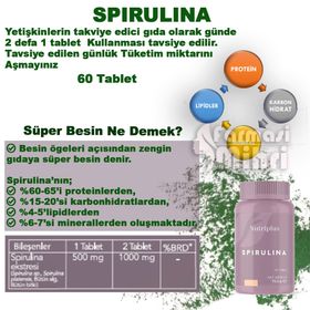 Farmasi Nutriplus Spirulina 60 Kapsül