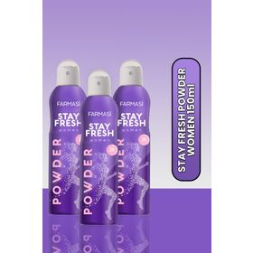 Farmasi Stay Fresh Powder 3x150 ml Kadın Sprey Deodorant