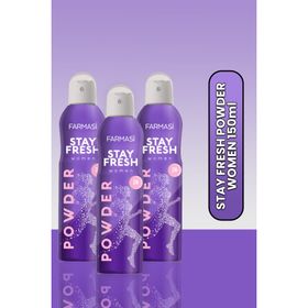 Farmasi Stay Fresh Powder 3x150 ml Kadın Sprey Deodorant