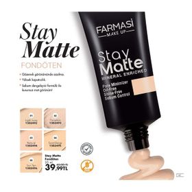 Farmasi Stay Matte 02 Porcelain Fondöten