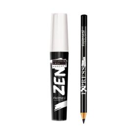Farmasi Zen Siyah Maskara+Farmasi 01 Make Up Express Siyah Göz Kalemi