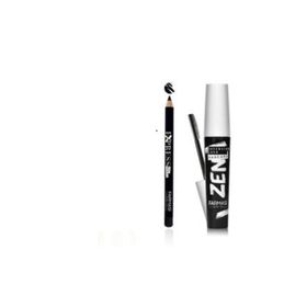 Farmasi Zen Siyah Maskara+Farmasi 01 Make Up Express Siyah Göz Kalemi