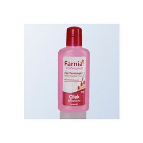 Farnia Profesyonel Çilek 125 ml 95 Derece Oje Temizleyici Aseton