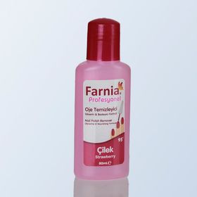 Farnia Profesyonel Çilek 80 ml 95 Derece Oje Temizleyici Aseton