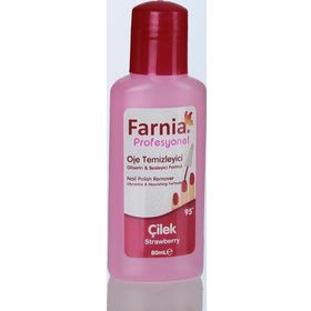 Farnia Profesyonel Çilek 80 ml 95 Derece Oje Temizleyici Aseton
