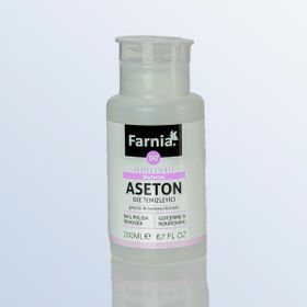 Farnia Profesyonel Naturel Pompalı 200 ml 90 Derece Oje Temizleyici Aseton