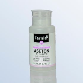 Farnia Profesyonel Naturel Pompalı 200 ml 90 Derece Oje Temizleyici Aseton