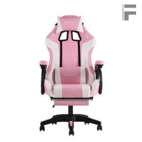 Fashcolle Dynamic Pembe Beyaz Masajlı Oyuncu Koltuğu