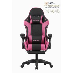 Fashcolle Dynamic Pembe Siyah Masajlı Oyuncu Koltuğu