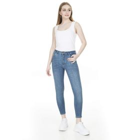 Fashion Friends 20Y0584 Koyu Mavi Kadın Kot Pantolon