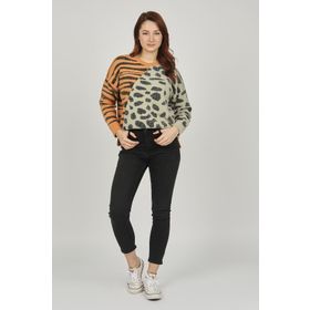Fashion Friends 5370693 Yüksek Bel Antrasit Kadın Jean Pantolon