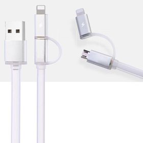Fashion Gri Hızlı Şarj Led Işıklı Usb Şarj Kablosu