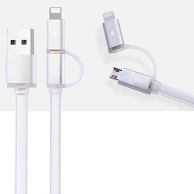 Fashion Gri Hızlı Şarj Led Işıklı Usb Şarj Kablosu