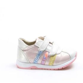Fast Step 006BA800 Gümüş Pembe Hakiki Deri Bebek Günlük Ayakkabısı