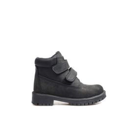 Fast Step 006SPA1001 Siyah Nubuk Hakiki Deri Unisex Çocuk Bot