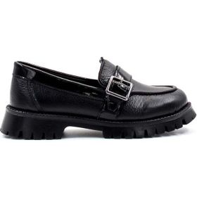Fast Step 006XA520 Siyah Hakiki Deri Kız Çocuk Casual Ayakkabı