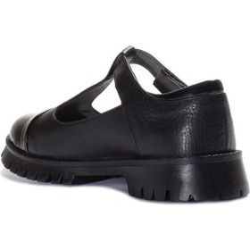 Fast Step 006XA911 Siyah Rugan Hakiki Deri Kız Çocuk Casual Ayakkabı