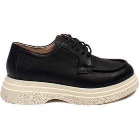 Fast Step 009ZA0151 Siyah Deri Kadın Casual Ayakkabı