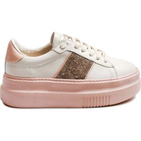Fast Step 009ZA0153 Beyaz-Pudra Hakiki Deri Kadın Casual Ayakkabı