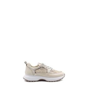 Fast Step 010ZA8515 Bej Altın Hakiki Deri Kadın Casual Ayakkabı