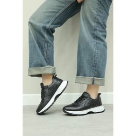 Fast Step 136ZA501 Siyah Hakiki Deri Kadın Casual Ayakkabı