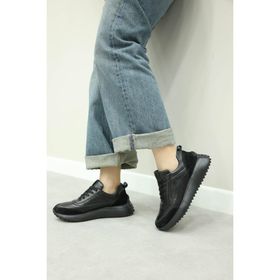 Fast Step 136ZA903 Siyah Hakiki Deri Kadın Casual Ayakkabı