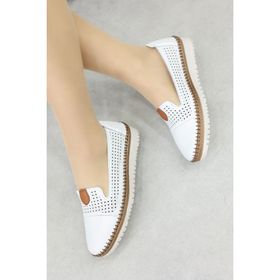 Fast Step 139ZA500-1 Beyaz Hakiki Deri Kadın Casual Ayakkabı