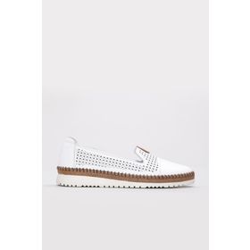 Fast Step 139ZA500-1 Beyaz Hakiki Deri Kadın Casual Ayakkabı