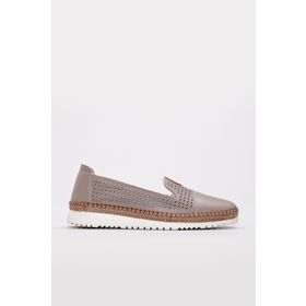 Fast Step 139ZA500-1 Vizon Hakiki Deri Kadın Casual Ayakkabı