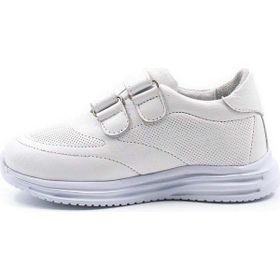 Fast Step 156XCA4009 Beyaz Hakiki Deri Unisex Çocuk Casual Ayakkabı