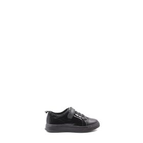 Fast Step 157XA6063 Rugan Hakiki Deri Siyah Unisex Çocuk Casual Ayakkabı
