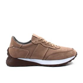 Fast Step 161MA215 Vizon Nubuk Hakiki Deri Erkek Casual Ayakkabı
