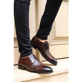 Fast Step 237MA574 Hakiki Deri Kösele Erkek Klasik Ayakkabı