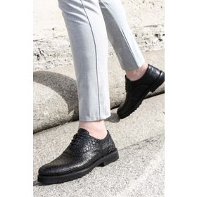 Fast Step 252MA6336 Taba Yılan Erkek Klasik Ayakkabı