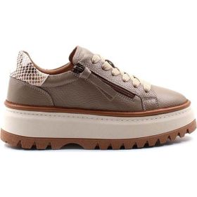 Fast Step 409ZA3102 Vizon Hakiki Deri Kadın Casual Ayakkabı