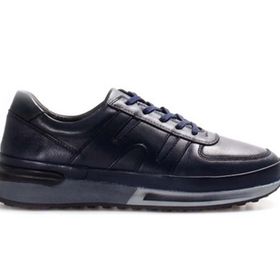 Fast Step 600MA326 Lacivert Hakiki Deri Erkek Spor Ayakkabı