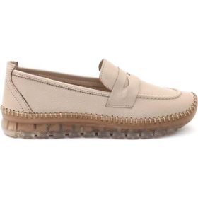 Fast Step 609ZA740 Vizon Hakiki Deri Kadın Casual Ayakkabı