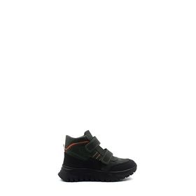 Fast Step 612KFA1586-2 Haki Hakiki Deri Kürklü Unisex Çocuk Klasik Bot