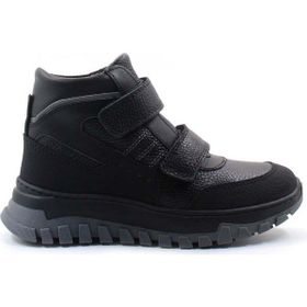 Fast Step 612KFA1586-2 Siyah Hakiki Deri Kürklü Unisex Çocuk Klasik Bot