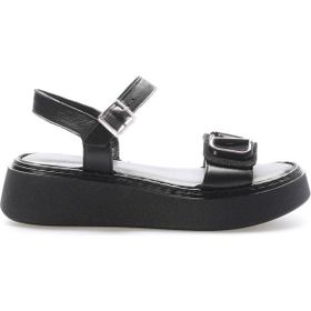 Fast Step 621ZA1149 - Siyah Kadın Klasik Sandalet