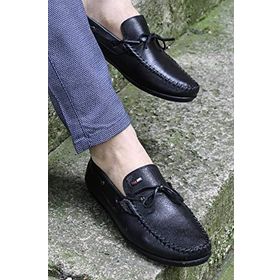 Fast Step 628MA01 Siyah Hakiki Deri Erkek Loafer Ayakkabı
