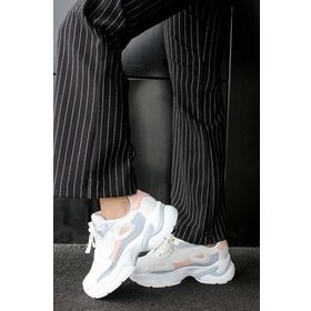 Fast Step 666ZA152 Beyaz Mavi Pudra Kadın Sneaker Ayakkabı