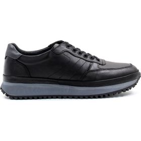 Fast Step 722MA872 Siyah Deri Erkek Spor Ayakkabı