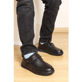 Fast Step 770FA917 Siyah Hakiki Deri Unisex Çocuk Casual Ayakkabı