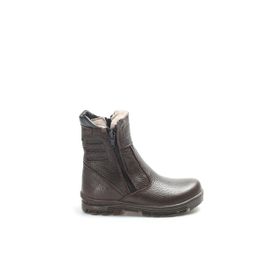 Fast Step 770KGA202 Kahve Hakiki Deri Kürklü Unisex Çocuk Klasik Bot