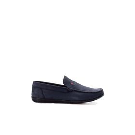 Fast Step 815MA1502 Lacivert Nubuk Hakiki Deri Ortopedik Erkek Casual Ayakkabı