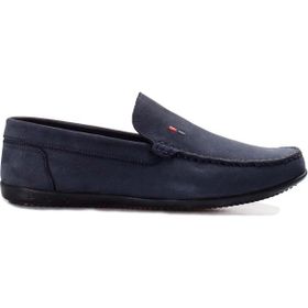 Fast Step 815MA1502 Lacivert Nubuk Hakiki Deri Ortopedik Erkek Casual Ayakkabı