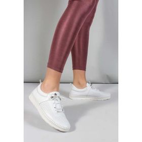 Fast Step 934ZA105LZR Beyaz Hakiki Deri Kadın Casual Ayakkabı