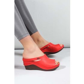 Fast Step 972ZA1001 Kırmızı Kadın Terlik