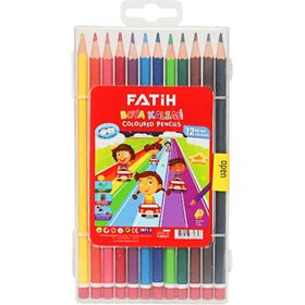 Fatih 12 Renk Çantalı Mercanlı Kuru Boya